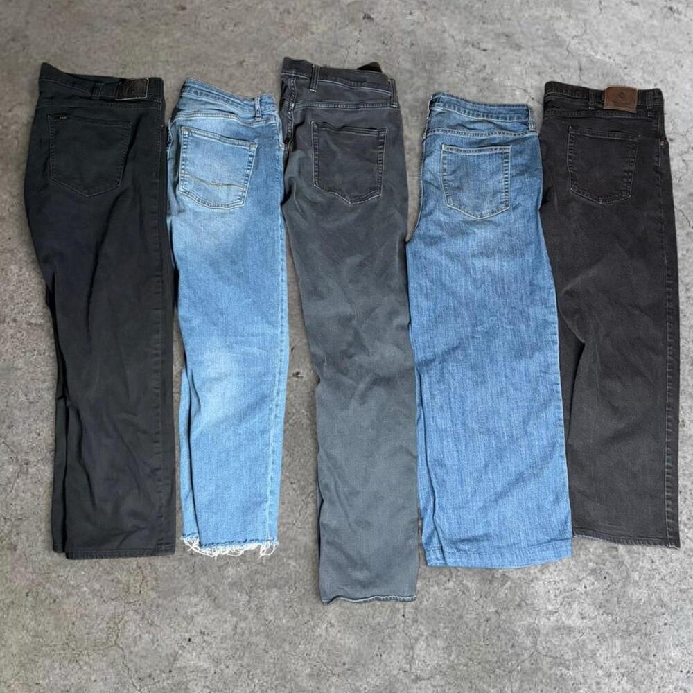 5 pairs of denim jeans